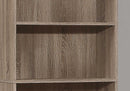 Home Decor Bookshelf Decor - 11'.75" x 24'.75" x 71'.25" Dark Taupe, 5 Shelves - Bookcase HomeRoots
