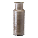 Home Decor Bottle Decoration - 4.4" X 4.4" X 12.4" Modern And Simple Gray Bottle HomeRoots