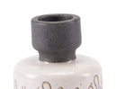 Home Decor Bottle Decoration - 4.9" x 4.9" x 6.3" White, Ceramic, Bottle Small HomeRoots