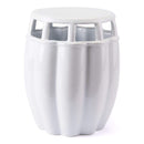 Home Decor Cheap Room Decor - 14.4" x 14.4" x 17.1" White, Ceramic, Seat HomeRoots