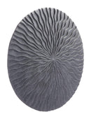 Home Decor Cheap Room Decor - 19" x 19" x 2.6" Dark Gray, Sandstone, Round Wave Medium Plaque HomeRoots