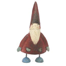 Home Decor Christmas Decorations - 3.5" x 6.5x 12" Red/White/Green, Reclaimed Iron - Santa HomeRoots