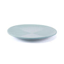 Home Decor Decoration - 12.8" X 12.8" X 1.2" Blue Herringbone Pattern Plate HomeRoots
