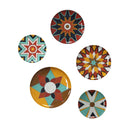 Home Decor Decoration Ideas - 12.75" X 0.95" X 12.75" Multi Color Metal Plates HomeRoots