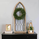 Home Decor Decoration Ideas - 15.94" X 0.87" X 42" Natural Metal Mdf Wood Veneer Window Panel HomeRoots
