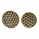 Home Decor Decoration Ideas - 19.75" X 2.76" X 19.75" Black Natural Bamboo Plates HomeRoots