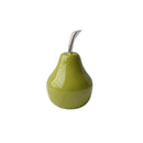 Home Decor Decoration Ideas - 4'.25" X 4'.25" X 7" Green Aluminum Small Pear HomeRoots