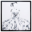 Home Decor Decorative Frame - 30" X 30" Dark Wood Toned Frame Logans Girl HomeRoots