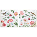 Home Decor Decorative Picture Frames - 21" X 21" Champagne Color Frame Studio Botanicals (Set of 2) HomeRoots