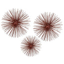 Home Decor Decorative Spheres - 10" x 10" x 10" Red/Large Spiked - Sphere HomeRoots