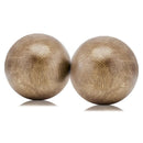 Home Decor Decorative Spheres - 4" x 4" x 4" Brown Threads/Medium - Sphere Set of 2 HomeRoots