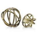Home Decor Decorative Spheres - 6" x 6" x 5" Bronze/Gold - Small Sphere HomeRoots