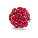 Home Decor Decorative Spheres - 6" x 6" x 6" Red/Rose - Sphere HomeRoots