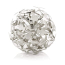 Home Decor Decorative Spheres - 6" x 6" x 6" Silver - Seagull Sphere HomeRoots