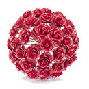 Home Decor Decorative Spheres - 8" x 8" x 8" Red/Rose - Sphere HomeRoots