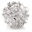 Home Decor Decorative Spheres - 8" x 8" x 8" Silver - Seagull Sphere HomeRoots