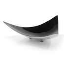 Home Decor Decorative Tray - 14" x 14" x 4" Buffed & Black Trigon - Tray HomeRoots