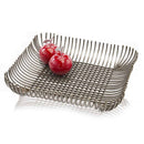 Home Decor Decorative Tray - 20.5" x 20.5" x 3.75" Antique Zinc, Bars - Square Tray HomeRoots