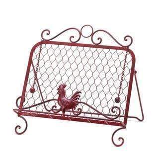 Home Decor/Gifts Home Decor Ideas Red Rooster Cookbook Stand Koehler