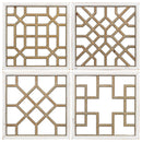 Home Decor Home Decor - 16" X 16" Wooden Deco Squares (Set of 4) HomeRoots