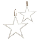 Home Decor Home Decor - 20" X 20" Wood Star (Set of 2) HomeRoots