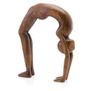 Home Decor Home Decorator's Collection - 3" x 12" x 16" Mahogany/Extra Large Flip Gymnast HomeRoots