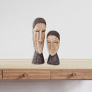 Home Decor Home Decorator's Collection - 4" x 7" x 20" Natural & Brown - Royal Couple HomeRoots