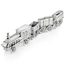 Home Decor Interior Decoration - 3" x 30" x 7" Buffed, Aluminum - Train HomeRoots