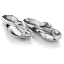 Home Decor Interior Decoration - 4.5" x 9.5" x 4" Buffed Polished - Sandals/Pair HomeRoots