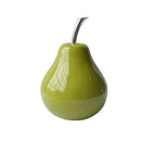 Home Decor Interior Decoration - 6" x 6" x 11" Buffed & Green - Pear HomeRoots