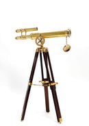Home Decor Living Room Decor - 2.25" x 17.5" x 26" Telescope with Stand HomeRoots