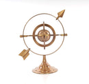 Home Decor Living Room Decor - 5.5" x 7" x 8.5" Brass Armillary HomeRoots
