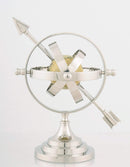 Home Decor Living Room Decor - 8.5" x 10" x 12.5" Alum Armillary HomeRoots