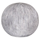 Home Decor Outdoor Decor - 1" x 16" x 14" Sandstone, Ribbed Finish, Outdoor, Light - Ball HomeRoots