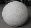 Home Decor Outdoor Decor - 1" x 18" x 17" Gray, Sandstone, Outdoor Light - Ball HomeRoots
