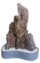 Home Decor Outdoor Decor - 1" x 24" x 34" Tan, Base Fountain - Indoor/Outdoor Rockwork HomeRoots