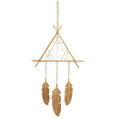 Home Decor Rustic Home Decor - 14.17" X 0.79" Gold Metal Boho Dream Catcher HomeRoots