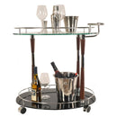Home Essentials Home Essentials - 18.75" x 29.75" x 27.375" Chrome - Serving Trolley HomeRoots