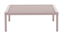 Home Essentials Home Essentials - 31.5" x 31.5" x 11" Taupe, Powder Coated Aluminum, Beach Single Base HomeRoots