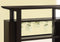 Home Essentials Perfect Bar - 15'.5" x 47'.25" x 42" Cappuccino, Particle Board, Hollow-Core - Glass Storage Home Bar HomeRoots