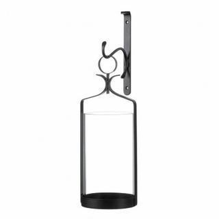 Candle Wall Sconces Hanging Hurricane Glass Wall Sconce