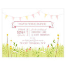 Homespun Charm Save The Date Card Sweet (Pack of 1)-Weddingstar-Purple-JadeMoghul Inc.