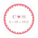 Homespun Charm Small Sticker Sweet (Pack of 1)-Wedding Favor Stationery-Classical Green-JadeMoghul Inc.