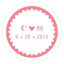 Homespun Charm Small Sticker Sweet (Pack of 1)-Wedding Favor Stationery-Purple-JadeMoghul Inc.