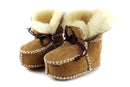 Hongteya winter Genuine Leather baby shoes boots infants warm shoes fur wool girls baby booties Sheepskin boy baby boots-camel-2-JadeMoghul Inc.