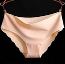 Hot Sale Silk Lace Brand Panties; Women's Seamless Traceless Briefs Underwear; Lady Fashion Cosy Intimates Panty Nine Colors-skin colour-S-JadeMoghul Inc.