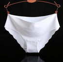 Hot Sale Silk Lace Brand Panties; Women's Seamless Traceless Briefs Underwear; Lady Fashion Cosy Intimates Panty Nine Colors-white-S-JadeMoghul Inc.