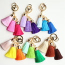 Hot selling Colorful Key Chain Bag AccessoriesIce Silk Tassel Pompom Car Keychain Handbag Key Ring-1-JadeMoghul Inc.