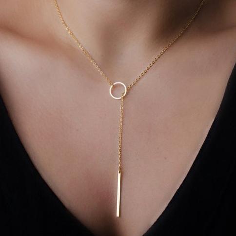 Hottest Fashion Casual Personality Infinity Cross Lariat Pendant Gold Color and silver Color Chokers Necklace women jewelry-Gold-color-JadeMoghul Inc.