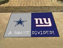 House Divided Mat Large Area Rugs Cheap NFL Cowboys Giants House Divided Rug 33.75"x42.5" FANMATS